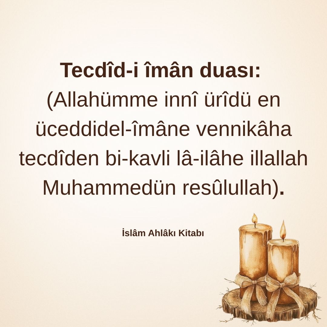 Tecdid-i İman ve Tecdid-i Nikah Duası